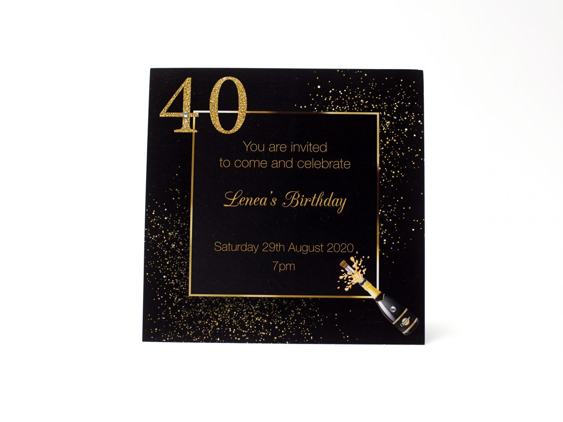 Birthday party invites printed